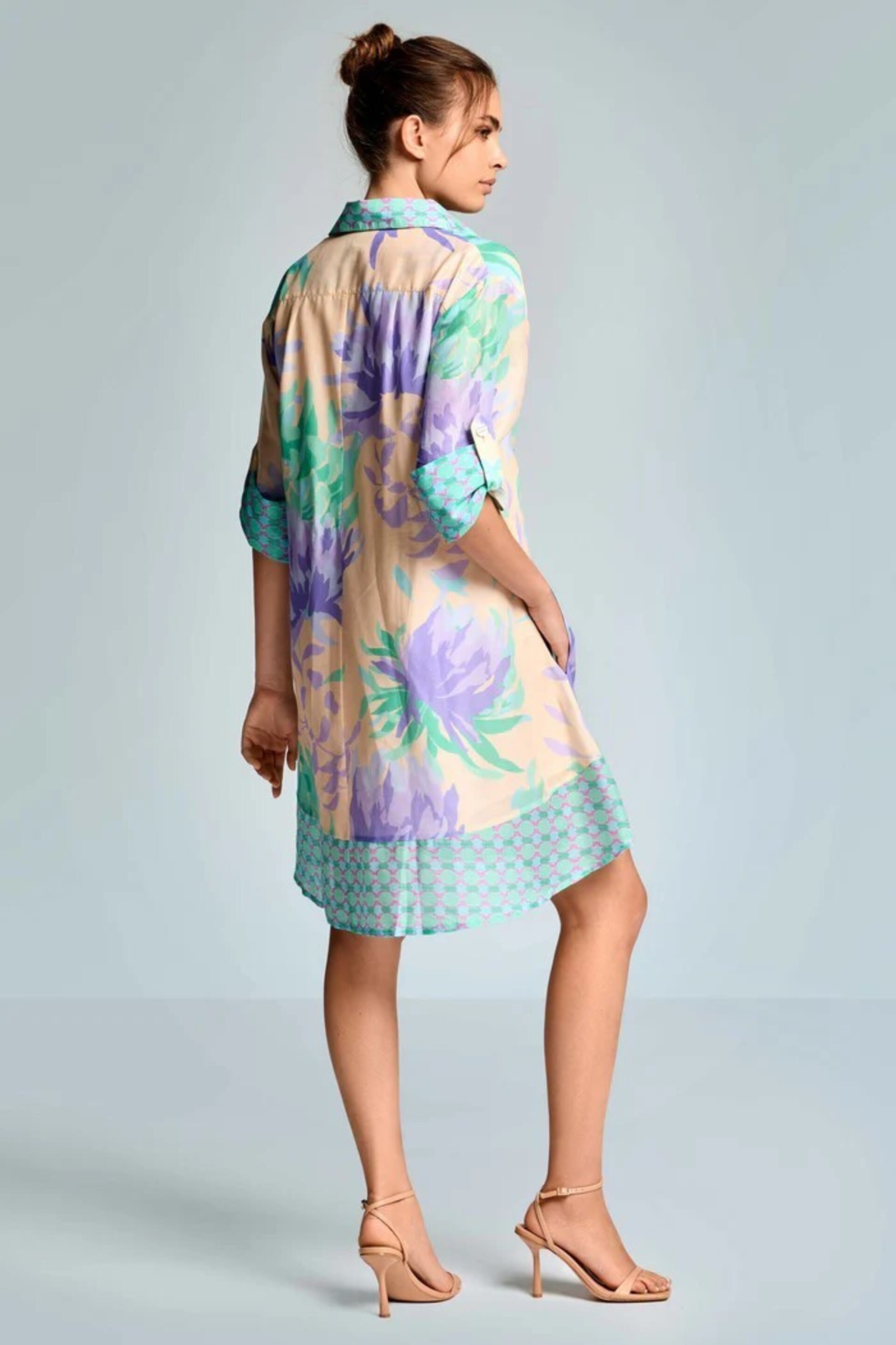 Vestido Iconique camisero multicolor Flaminia IC26-062 - 2