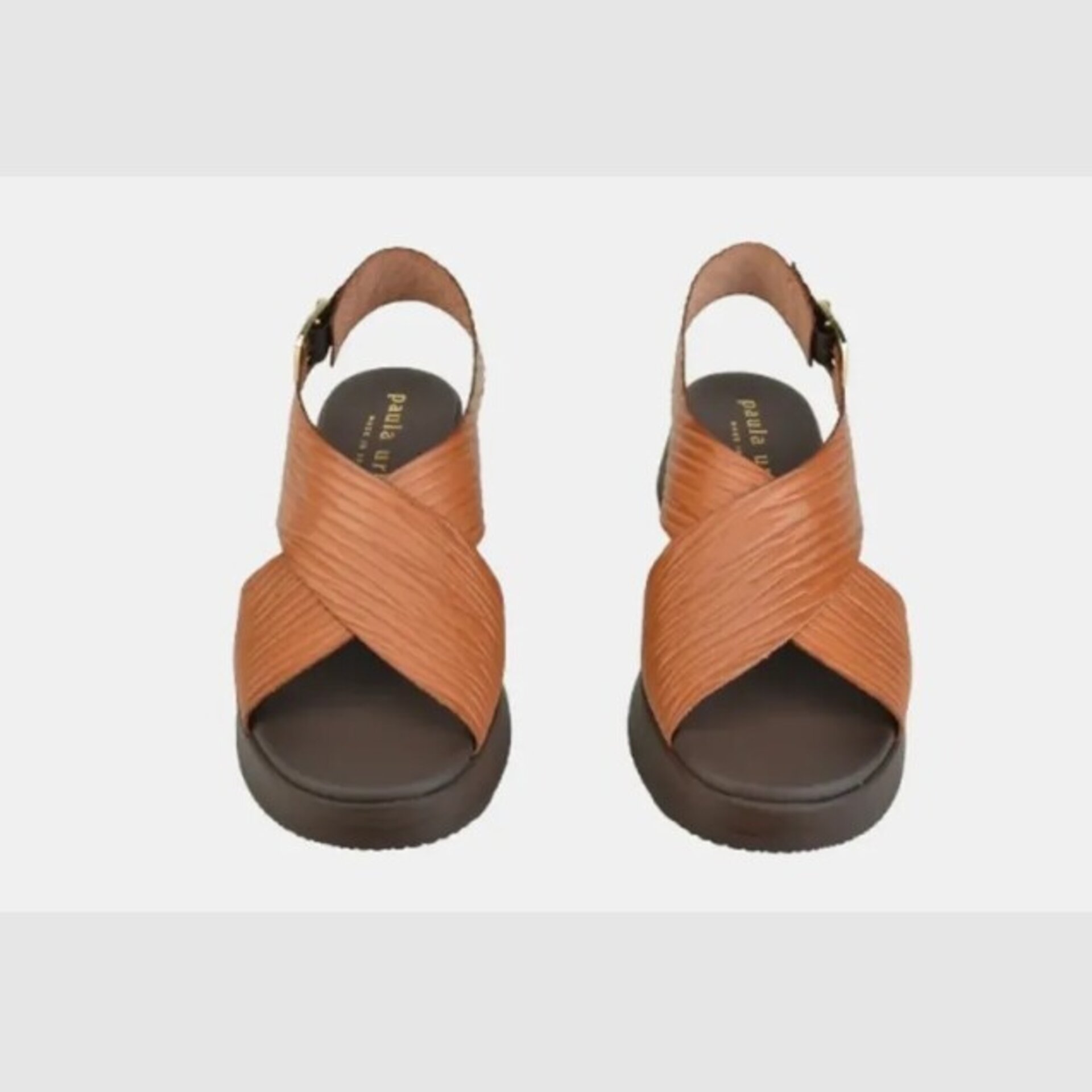 Sandalia Paula Urban cuña vaqueta avellana 33-2070 - 2