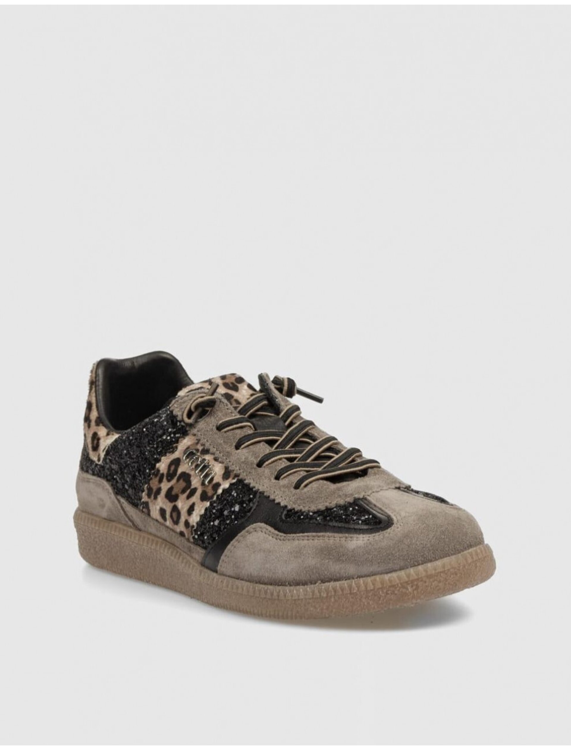 Zapatilla CETTI ante/glitter negro C-1395 - 2
