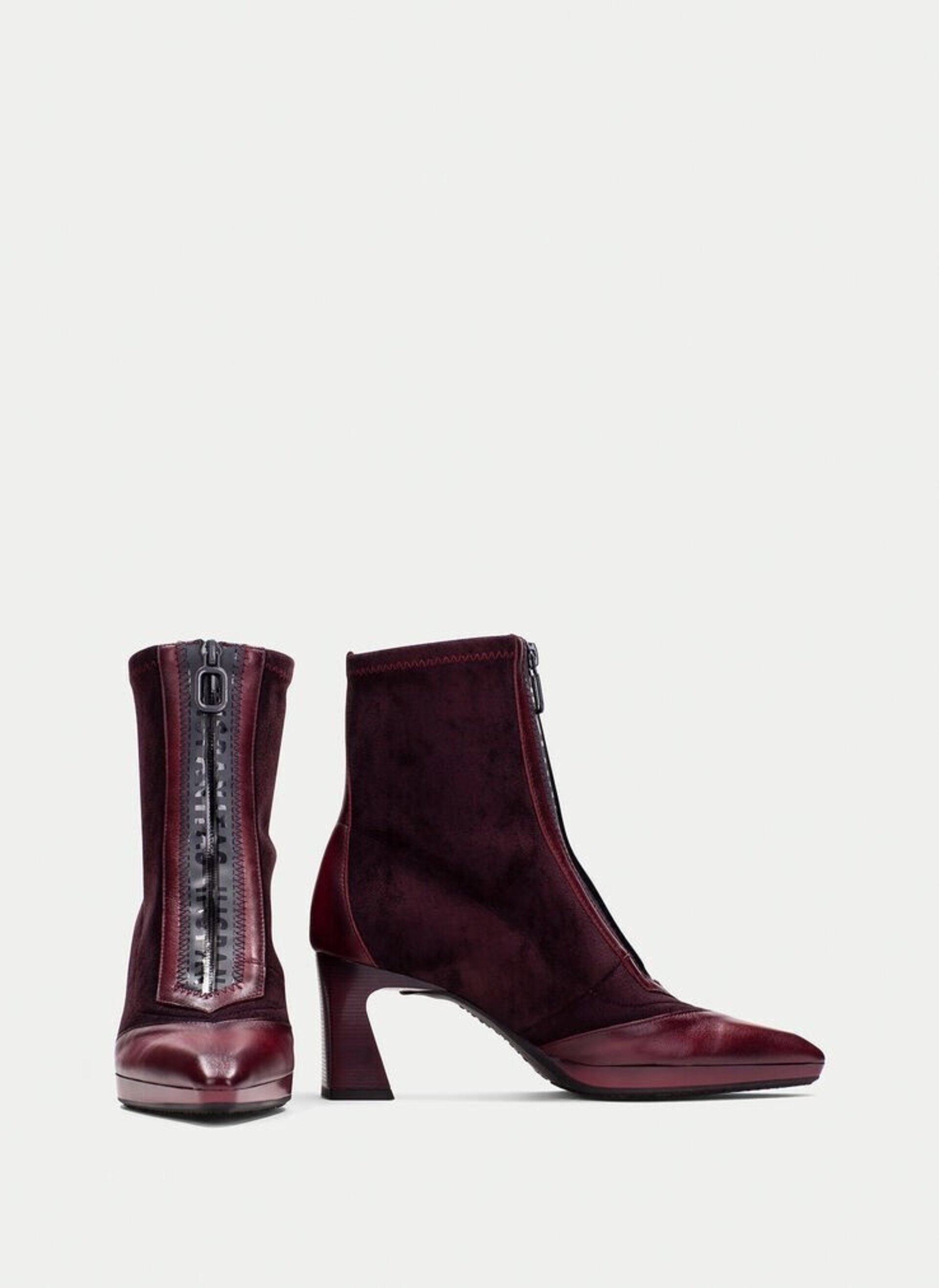 Botin HISPANITAS tacón Atlanta burdeos - 2