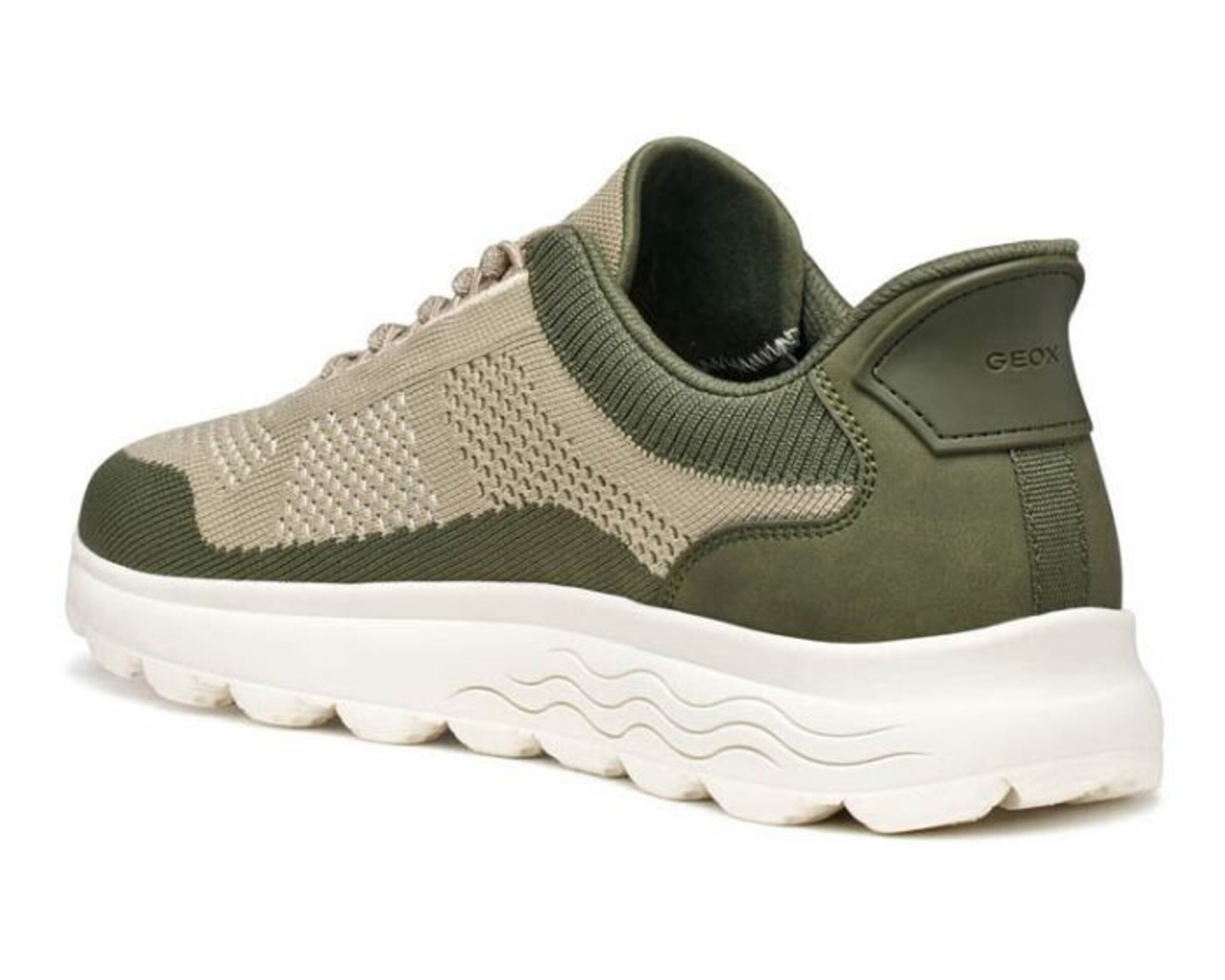 Deportivo Geox Spherica Plus oliva-beig U65MPE - 4